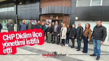 CHP Didim il&ccedil;e y&ouml;netimi istifa etti