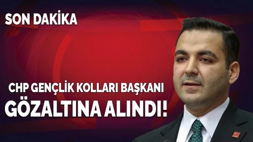 CHP Gen&ccedil;lik Kolları Başkanı G&ouml;zaltına Alındı