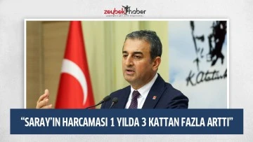 CHP GENEL BAŞKAN YARDIMCISI BURHANETTİN BULUT: &ldquo;SARAYIN 1 G&Uuml;NL&Uuml;K HARCAMASI 3 BİN 526 ASGARİ &Uuml;CRETLİNİN, 4 BİN 797 EMEKLİNİN MAAŞI&rdquo;