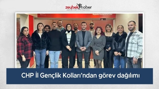 CHP İl Gen&ccedil;lik Kolları&rsquo;ndan g&ouml;rev dağılımı