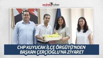 CHP KUYUCAK İL&Ccedil;E &Ouml;RG&Uuml;T&Uuml;'NDEN BAŞKAN &Ccedil;ER&Ccedil;İOĞLU'NA ZİYARET