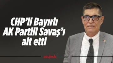 CHP&rsquo;li Bayırlı AK Partili Savaş&rsquo;ı alt etti