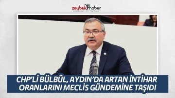 CHP&rsquo;Lİ B&Uuml;LB&Uuml;L, AYDIN&rsquo;DA ARTAN İNTİHAR ORANLARINI MECLİS G&Uuml;NDEMİNE TAŞIDI