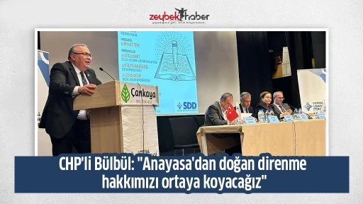 CHP'li B&uuml;lb&uuml;l: "Anayasa'dan doğan direnme hakkımızı ortaya koyacağız"
