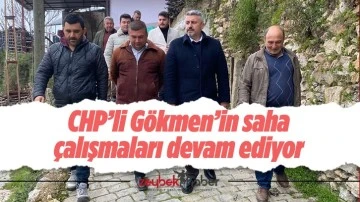 CHP&rsquo;li G&ouml;kmen&rsquo;in saha &ccedil;alışmaları devam ediyor