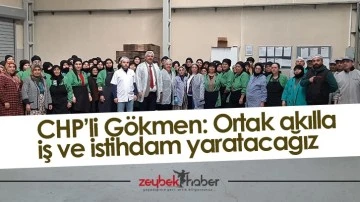 CHP&rsquo;li G&ouml;kmen: Ortak akılla iş ve istihdam yaratacağız