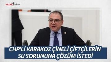 CHP&rsquo;Lİ KARAKOZ &Ccedil;İNELİ &Ccedil;İFT&Ccedil;İLERİN SU SORUNUNA &Ccedil;&Ouml;Z&Uuml;M İSTEDİ