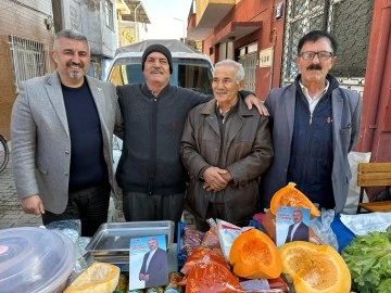 CHP&rsquo;li Osman G&ouml;kmen İncirliova Salı Pazarında Vatandaşla Buluştu