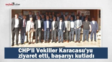 CHP'li Vekiller Karacasu'yu ziyaret etti, başarıyı kutladı