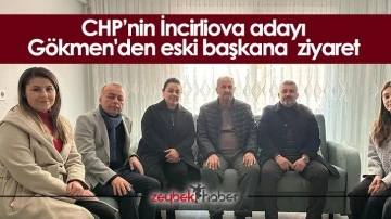 CHP&rsquo;nin İncirliova adayı&nbsp;G&ouml;kmen'den eski başkana&nbsp; ziyaret