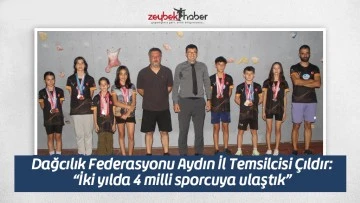 &Ccedil;ıldır: &ldquo;İki yılda 4 milli sporcuya ulaştık&rdquo;