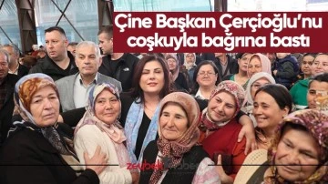 &Ccedil;ine Başkan &Ccedil;er&ccedil;ioğlu&rsquo;nu coşkuyla bağrına bastı