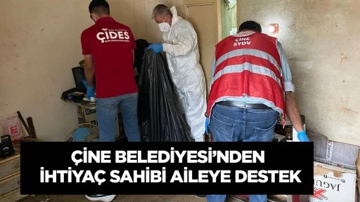&Ccedil;ine Belediyesi&rsquo;nden ihtiya&ccedil; sahibi aileye destek