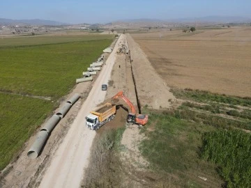 &Ccedil;ine&rsquo;de sulama boruları yer altına indi