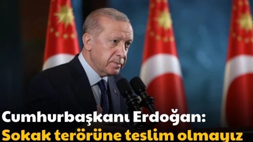 Cumhurbaşkanı Erdoğan: Sokak ter&ouml;r&uuml;ne teslim olmayız