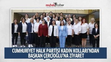 CUMHURİYET HALK PARTİSİ KADIN KOLLARI&rsquo;NDAN BAŞKAN &Ccedil;ER&Ccedil;İOĞLU&rsquo;NA ZİYARET
