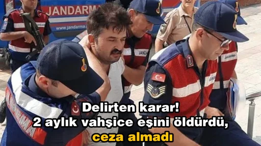 Delirten karar! 2 aylık vahşice eşini &ouml;ld&uuml;rd&uuml;, ceza almadı