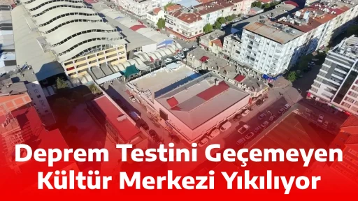 Deprem Testini Ge&ccedil;emeyen K&uuml;lt&uuml;r Merkezi Yıkılıyor
