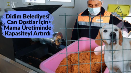 Didim Belediyesi Can Dostlar İ&ccedil;in Mama &Uuml;retiminde Kapasiteyi Artırdı