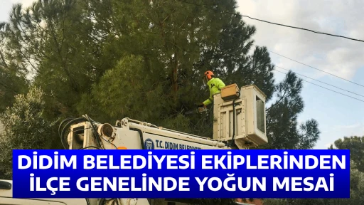 DİDİM BELEDİYESİ EKİPLERİNDEN İL&Ccedil;E GENELİNDE YOĞUN MESAİ
