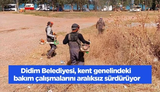 Didim Belediyesi, kent genelindeki bakım &ccedil;alışmalarını aralıksız s&uuml;rd&uuml;r&uuml;yor