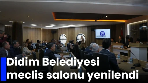 Didim Belediyesi meclis salonu yenilendi