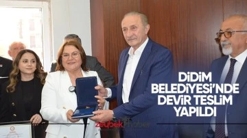 Didim Belediyesi'nde devir teslim yapıldı