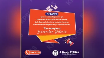 Didim Belediyesi'nden KPSS'ye girecekler i&ccedil;in &uuml;cretsiz otob&uuml;s