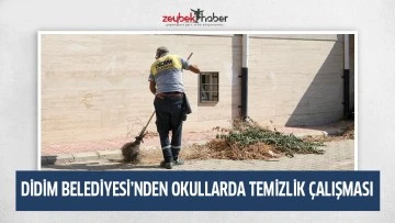 DİDİM BELEDİYESİ&rsquo;NDEN OKULLARDA TEMİZLİK &Ccedil;ALIŞMASI