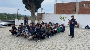 Didim&rsquo;de 46 d&uuml;zensiz g&ouml;&ccedil;men yakalandı