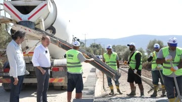 Didim&rsquo;de 63,5 kilometrelik bisiklet yolu &ccedil;alışmaları hızla devam ediyor