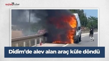 Didim&rsquo;de alev alan ara&ccedil; k&uuml;le d&ouml;nd&uuml;
