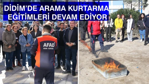 DİDİM&rsquo;DE ARAMA KURTARMA EĞİTİMLERİ DEVAM EDİYOR