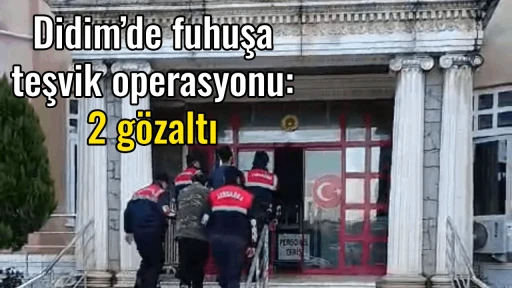 Didim&rsquo;de fuhuşa teşvik operasyonu: 2 g&ouml;zaltı