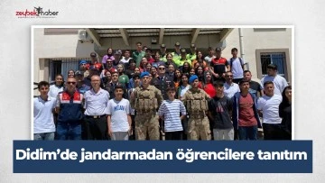 Didim&rsquo;de jandarmadan &ouml;ğrencilere tanıtım