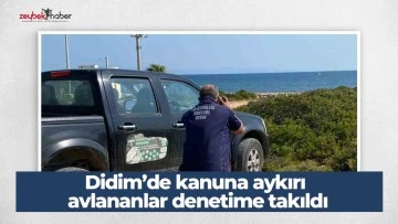 Didim&rsquo;de kanuna aykırı avlananlar denetime takıldı