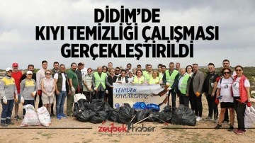 Didim&rsquo;de kıyı temizliği &ccedil;alışması ger&ccedil;ekleştirildi