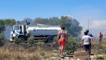 Didim&rsquo;de sanayide &ccedil;ıkan yangın korkuttu