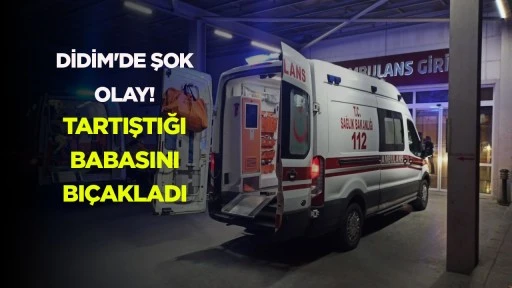 Didim'de şok olay! Tartıştığı babasını bı&ccedil;akladı