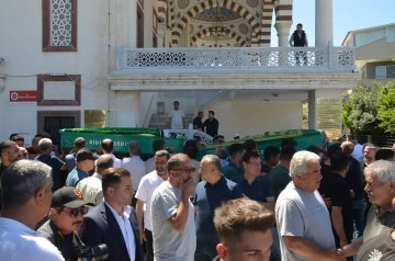 Didim&rsquo;deki kazada hayatını kaybeden 4 kişi toprağa verildi