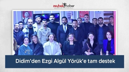 Didim&rsquo;den Ezgi Alg&uuml;l Y&ouml;r&uuml;k&rsquo;e tam destek