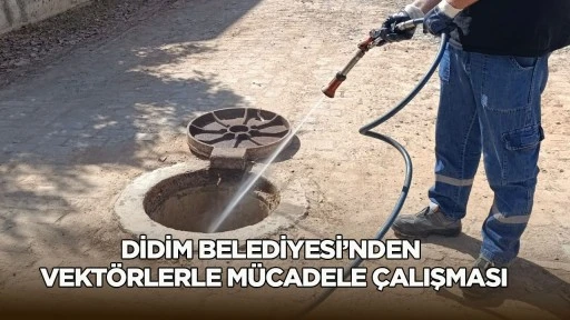 Didim genelinde rögar ve kanalizasyon noktalarında düzenli ilaçlama yapılıyor