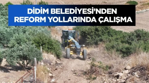 Didim genelinde sürdürülen yol çalışmaları kapsamında Reform Yollarında düzenleme yapılıyor.