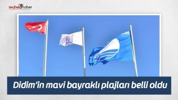 Didim&rsquo;in mavi bayraklı plajları belli oldu