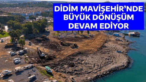 DİDİM MAVİŞEHİR&rsquo;NDE B&Uuml;Y&Uuml;K D&Ouml;N&Uuml;Ş&Uuml;M DEVAM EDİYOR