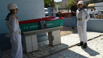 Didimli Kore gazisi resmi t&ouml;renle son yolculuğuna uğurlandı