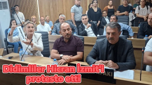 Didimliler Hicran İzmit'i protesto etti