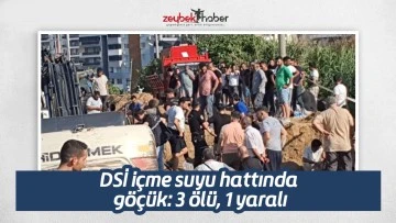 DSİ i&ccedil;me suyu hattında g&ouml;&ccedil;&uuml;k: 3 &ouml;l&uuml;, 1 yaralı