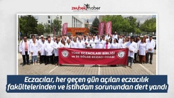 Eczacılar, her ge&ccedil;en g&uuml;n a&ccedil;ılan eczacılık fak&uuml;ltelerinden ve istihdam sorunundan dert yandı