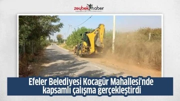Efeler Belediyesi Kocag&uuml;r Mahallesi'nde kapsamlı &ccedil;alışma ger&ccedil;ekleştirdi